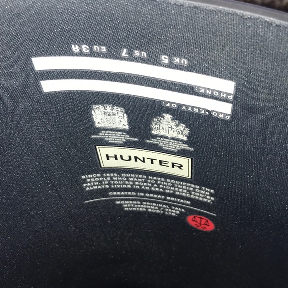 Hunter rain boots with boot socks - Picture 6 of 7